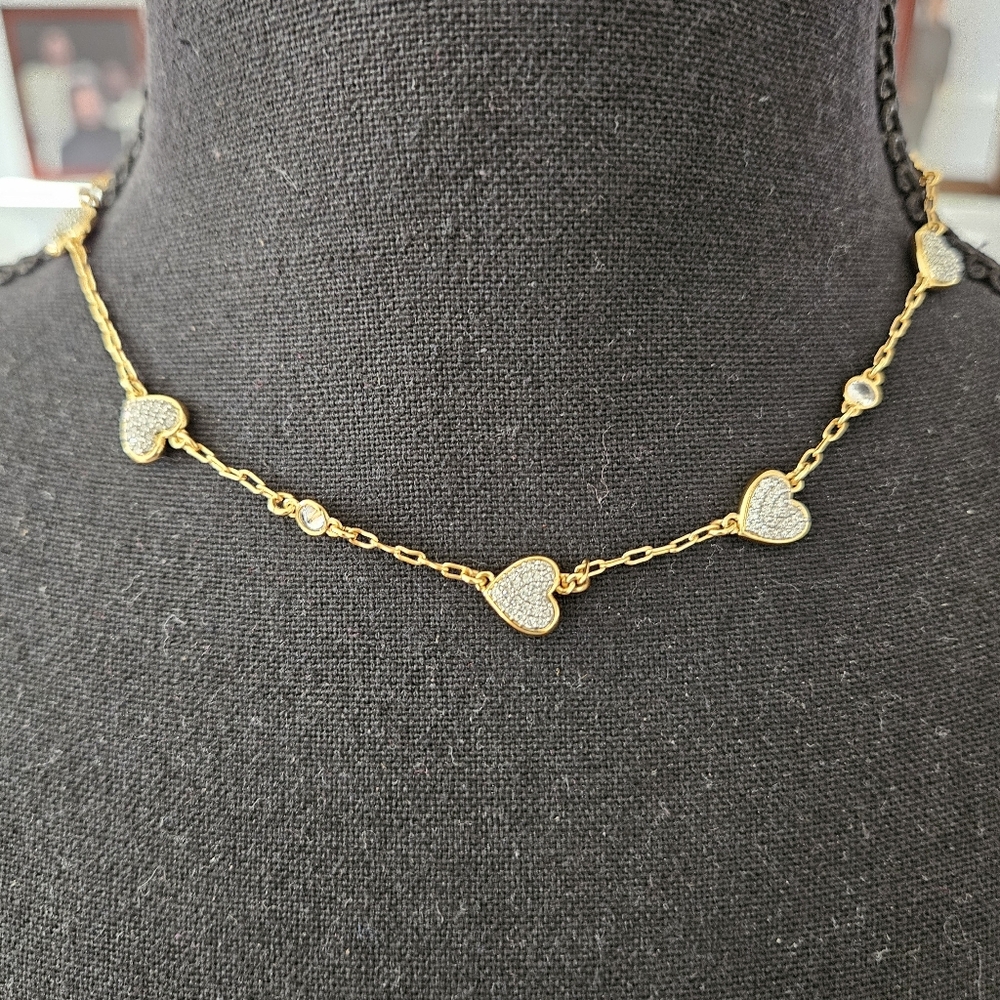 Kate Spade Cubic Zirconia Pavé & Bezel Station Collar Necklace